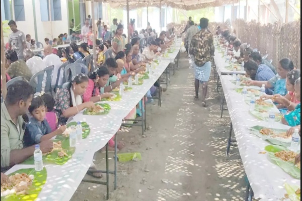 Madurai Thirumangalam Muniyandi Temple pongal festival and 100 Goat, 150 Hen Biriyani to Vadakkampatti 
