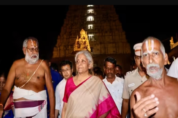 Ayodhya Ram Mandir inauguration: Nirmala Sitharaman function LED screen removed in Kanchipuram temple 