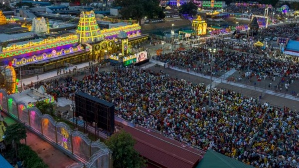 Tirumala Tirupati devasthanam statement Drone flying at Tirumala temple 