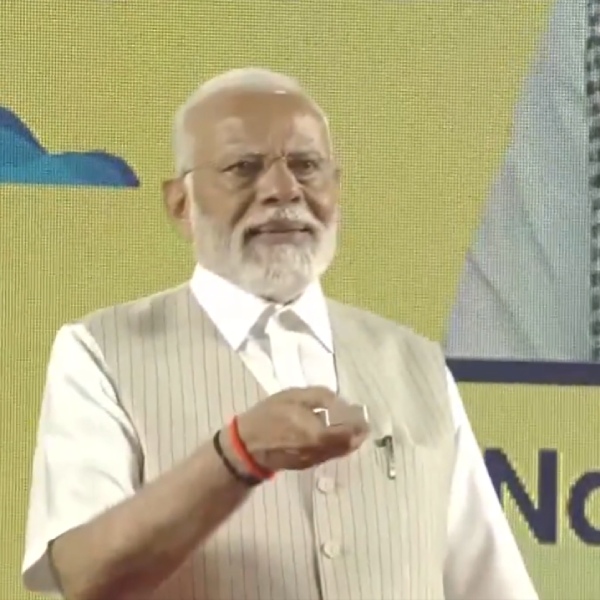  PM Modi Modi Launches revamped DD Podhigai channel as DD Tamil