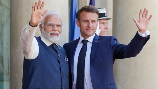 Republic day and French president macron visit india today and jaipur Grand roadshow