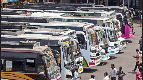 Omni buses from South districts stopped in Vandalur 