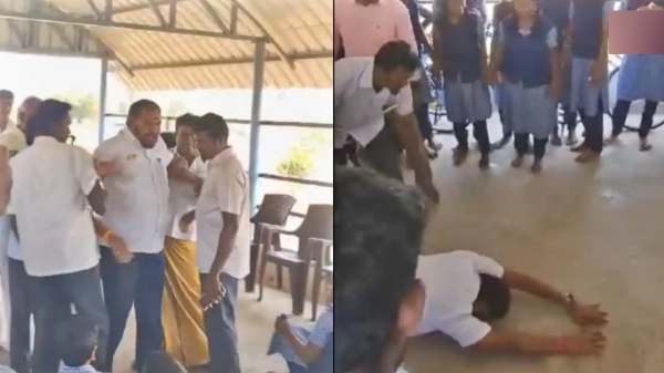 Did Salem PMK MLA apologized to the School students and what happened in the Salem Government School function