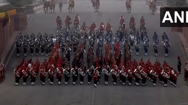 Beating Retreat ceremony 2024 happened in delhi with all-Indian tunes Beating Retreat ceremony 2024 happened in delhi with all-Indian tunes