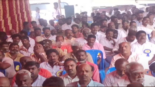  Protesters went to lunch break in hunger strike in Tiruvallur