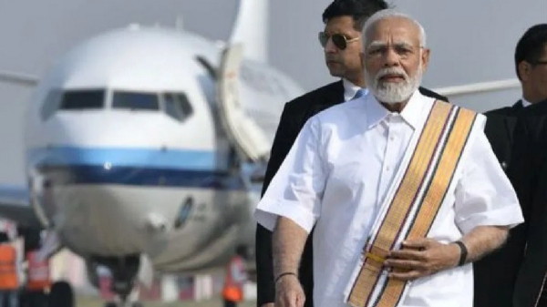 Traffic has been blocked in Rameswaram due to PM Narendra Modi visit