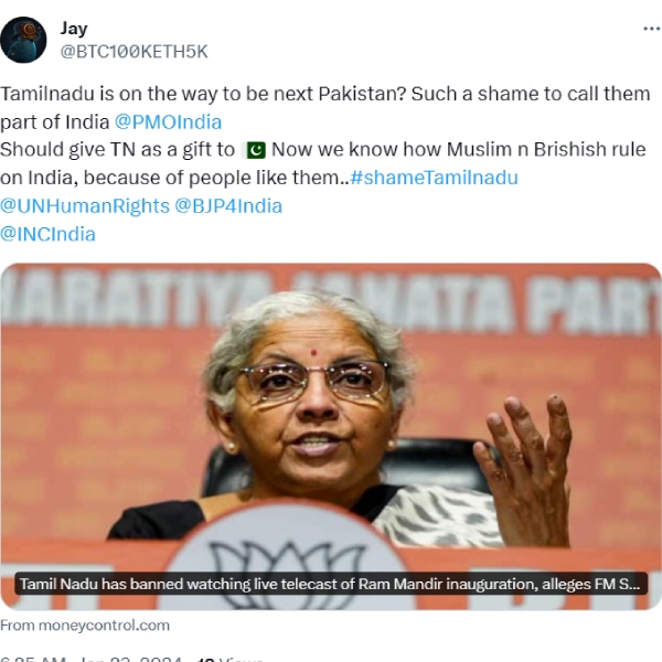 Ayodhya Ram Mandir inauguration: How does Fake news become a problem against Tamil Nadu? 