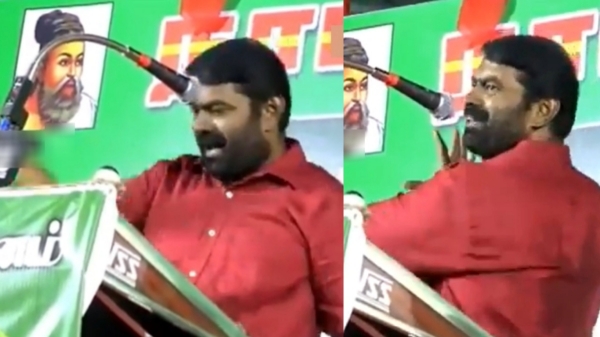 NTK Chief Seeman sings and dances for Kaavaalaa song on Stage