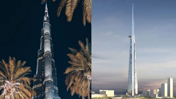 The Burj Khalifa loses its status as the worlds tallest building to the Jeddah Tower 