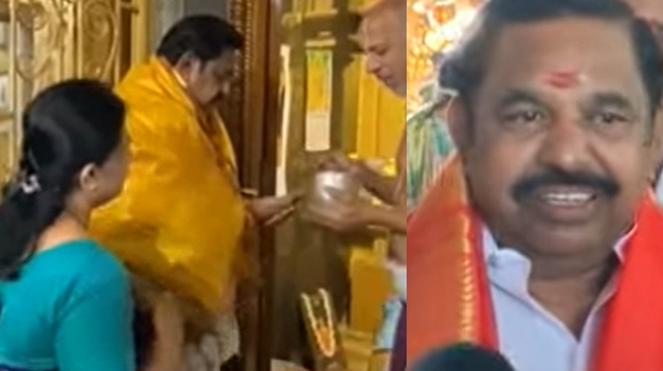  Ram temple common to all says Aidmk Edappadi Palaniswami After Dhrshan at Tirupati Temple
