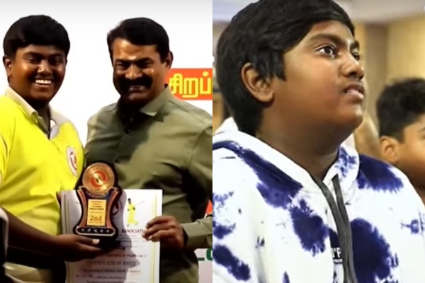 You Know Naam Tamilar Seemans Elder Son Aakilyan? You Know Naam Tamilar Seemans Elder Son Aakilyan?