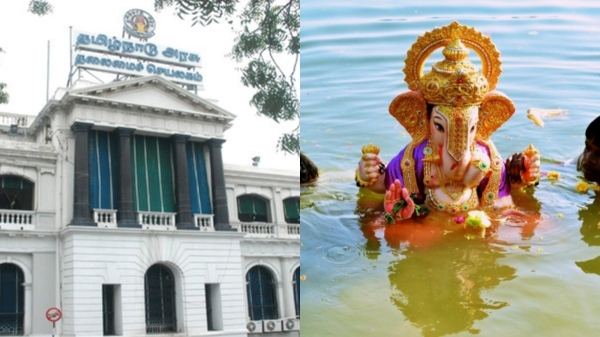  Green Tribunal orders Tamilnadu govt should charge fees for vinayagar statues dissolving in water bodies