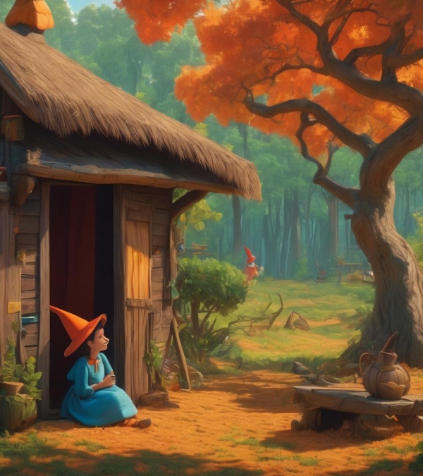 Short story for kids in Tamil :The Orange Witch