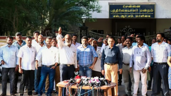  Journalists announced protest against Annamalai for abusive statement against them 
