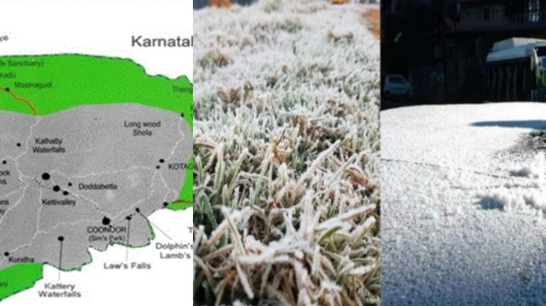 Ooty in Nilgiris District and People suffer due to heavy fog freezes at 2.8 degree celsius cold temperature 