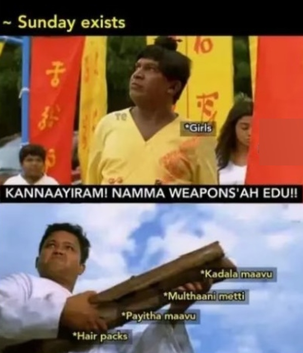 Sunday memes: Funny memes collection on sunday routine 25-02-2024