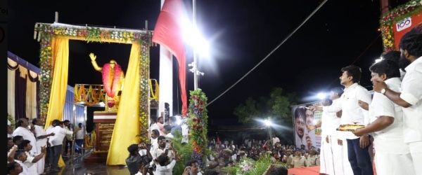 Statues were erected during MK Stalins regime 