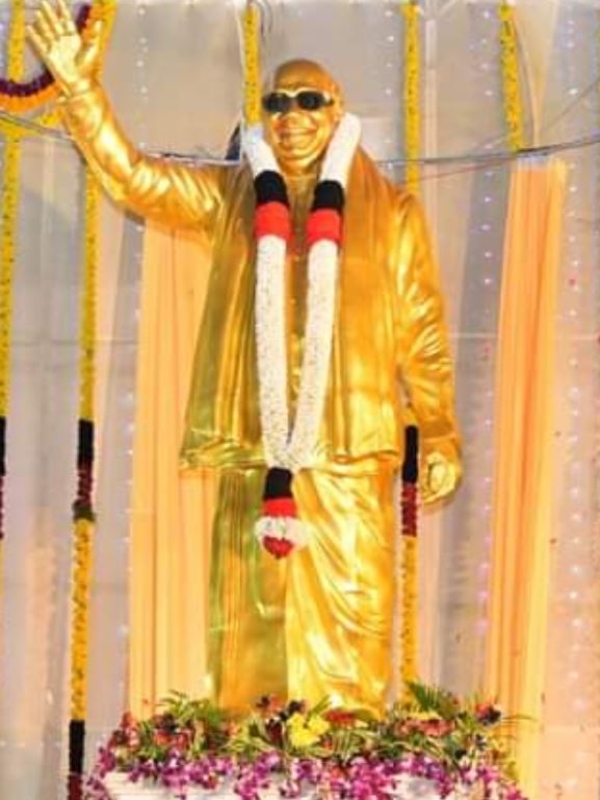 Statues were erected during MK Stalins regime 