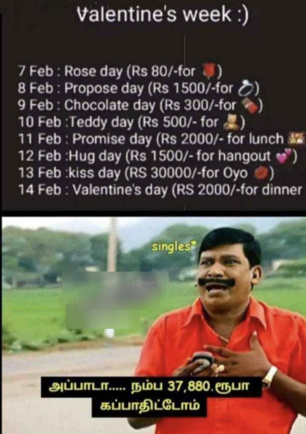 valentines day memes: Funny memes collection on valentines day celebrations 14-02-2024