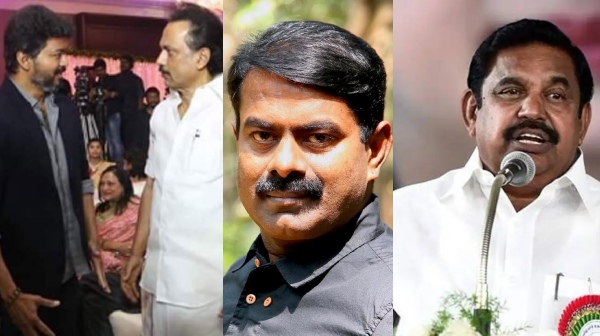  Will Actor Vijay Tamizhaga Vetri Kazhagam talk against BJP and RSS? asks Rajagambeeran 