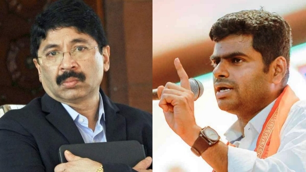 Tamil Nadu BJP chief Annamalai targets over Dayanidhi Maran his speech about Nirmala Sitharaman Tamil Nadu BJP chief Annamalai targets over Dayanidhi Maran his speech about Nirmala Sitharaman