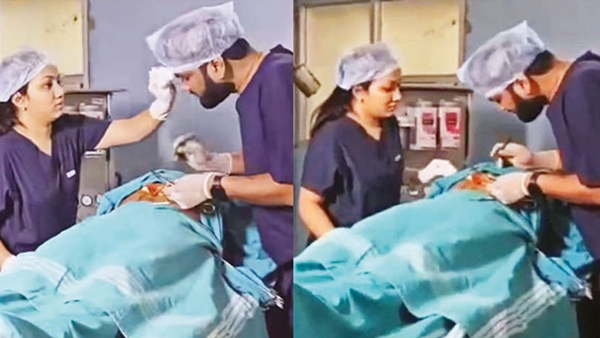 Karnataka doctor dismissed for free wedding photoshoot in operation theater with fiancee Karnataka doctor dismissed for free wedding photoshoot in operation theater with fiancee