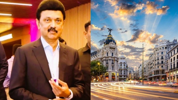 Chief Minister Stalin sharing his spain tour experience 