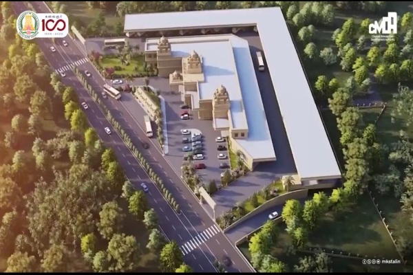 Why the new Mahabalipuram massive bus stand gets appreciation for its Pallava style architecture? 