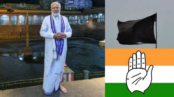 Today Congress conduct black flag protest against Modi in Chennai 