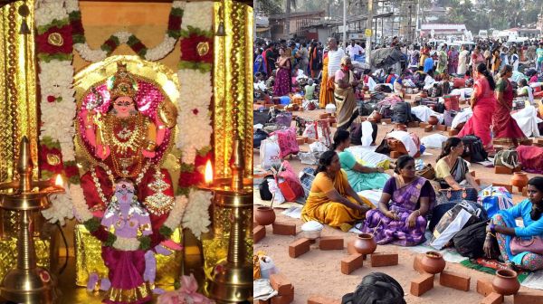Thiruvananthapuram Attukal Bhagavathy amman temple Pongal Festival begins with Kappu kattuthal 