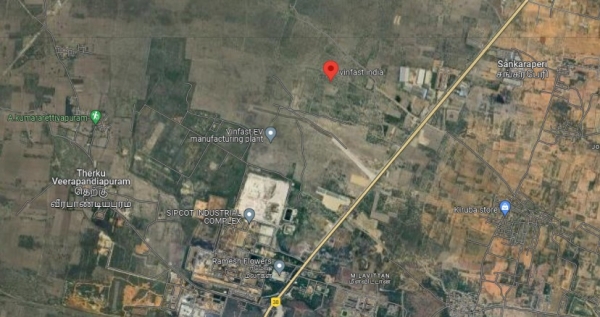 Vinfast is constructed very close to SIPCOT international Furniture Park in Tuticorin Vinfast is constructed very close to SIPCOT international Furniture Park in Tuticorin