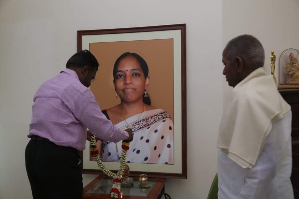  Thirumavalavan paid respect to late singer Bhavatharini and condoled Ilayaraja
