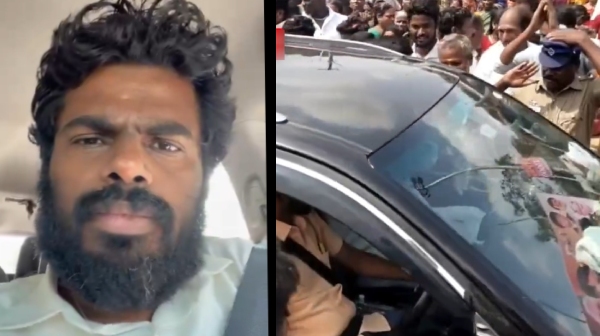 Police salutes BJP leader Annamalai who come to participate in the Yatra at Villupuram 