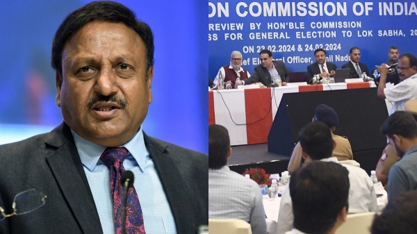 ECI Chief Commissioner Rajiv Kumar second day meetings in Chennai ECI Chief Commissioner Rajiv Kumar second day meetings in Chennai