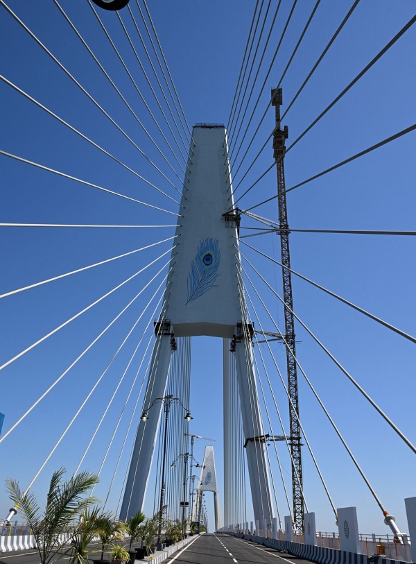 PM Modi inaugurates Sudarshan Setu- Indias longest cable stayed bridge in Gujarat PM Modi inaugurates Sudarshan Setu- Indias longest cable stayed bridge in Gujarat