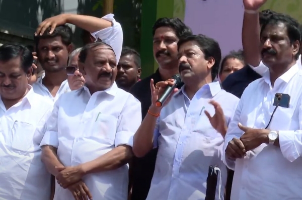If BJP comes back to power, Rangasamy will become the municipality chairman, says AIADMK MP CV Shanmugam If BJP comes back to power, Rangasamy will become the municipality chairman, says AIADMK MP CV Shanmugam