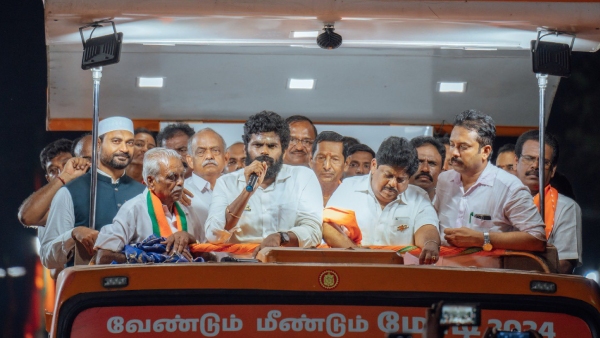 Annamalai criticizes Senthil balaji in karur district bjp padayatra