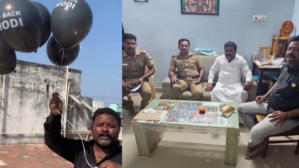 Congress Rajan kumar kept under house arrest for announcing black balloon protest against PM Modi TN visit 
