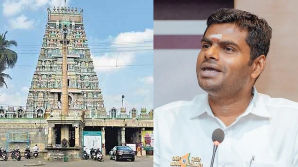 Avinashi temple kumbabishekam Annamalai Post on X social Media 