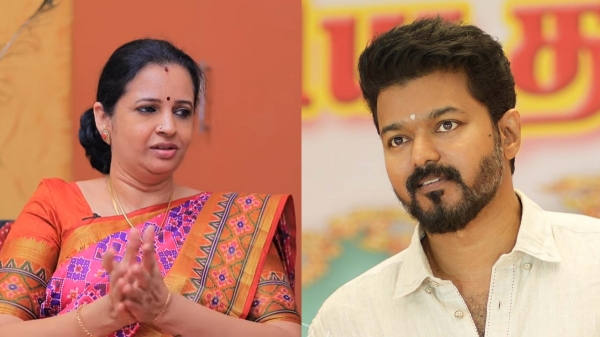 newsreader Sujatha about her experience while acting with actor Vijay 