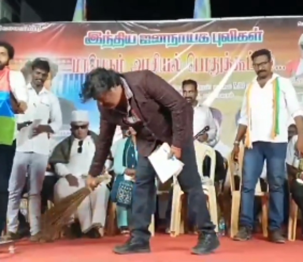 Mansoor Alikhan slams Pm modi at his party public meeting