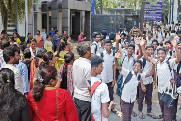 What are the schools which are affected for bomb threat?