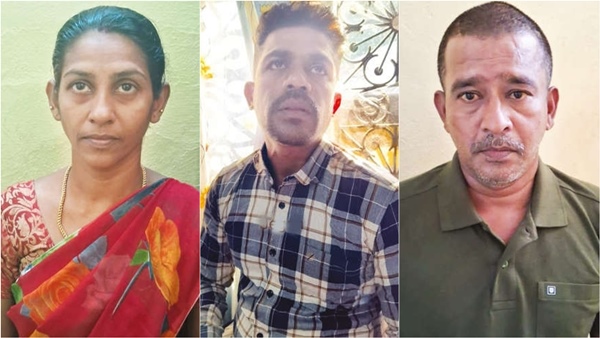 How did Kanyakumari Nirmala get caught by the police with her husband? 