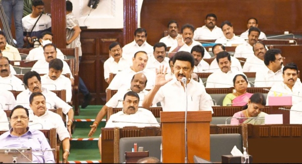 Is DMK sticking a sticker on the schemes brought by the BJP government? 