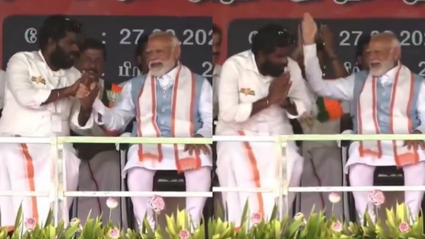PM Modi praises Annamalai in Palladam function 