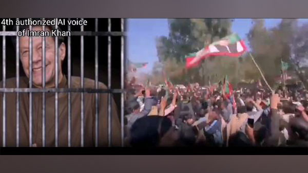 London plan failed Jailed Imran Khan AI victory speech is spreading in Pakistan 
