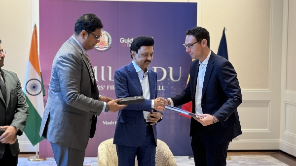 Stalin X post about Mou sign an investment agreement of Rs 540 crore with Edipan company of Spain. Stalin X post about Mou sign an investment agreement of Rs 540 crore with Edipan company of Spain.