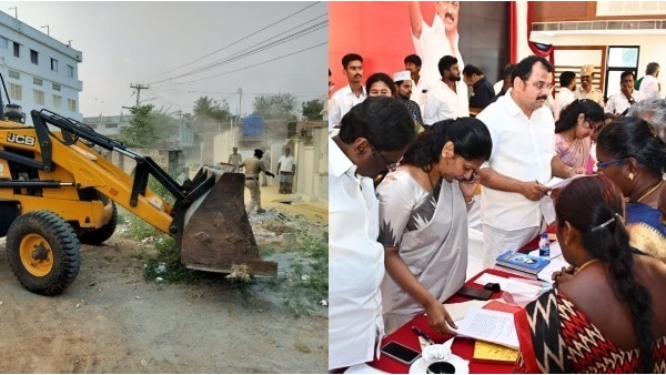 In Tiruppur district, Untouchable wall removed in 2 hours by Kanimozhi action 