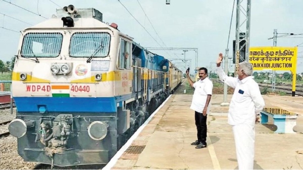 Thiruvarur - Karaikudi stretch may get additional train service after successfull trail run 