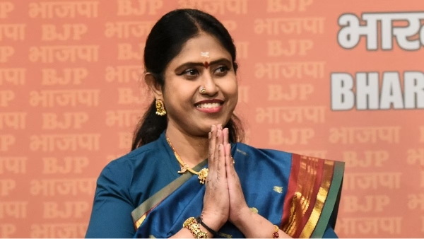 Congress Vijayadharani who joined BJP resigns from her MLA post Congress Vijayadharani who joined BJP resigns from her MLA post